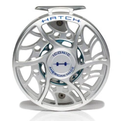 Hatch Iconic 11 Plus Fly Reel -Wild Fishing Trip Shop Iconic11PlusReelClearBlueMidArborFront