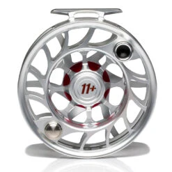 Hatch Iconic 11 Plus Fly Reel -Wild Fishing Trip Shop Iconic11PlusReelClearRedLargeArborBack