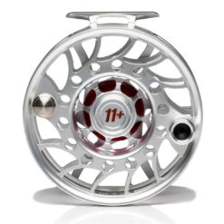 Hatch Iconic 11 Plus Fly Reel -Wild Fishing Trip Shop Iconic11PlusReelClearRedMidArborBack
