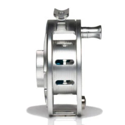 Hatch Iconic 4 Plus Fly Reel -Wild Fishing Trip Shop Iconic4PlusReelClearBlueLargeArborSide