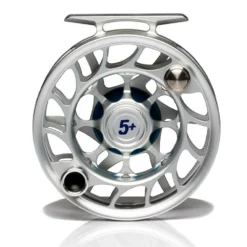Hatch Iconic 5 Plus Fly Reel -Wild Fishing Trip Shop Iconic5PlusReelClearBlueLargeArborBack