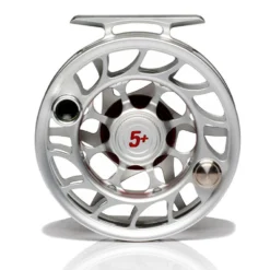Hatch Iconic 5 Plus Fly Reel -Wild Fishing Trip Shop Iconic5PlusReelClearRedLargeArborBack