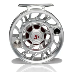 Hatch Iconic 5 Plus Fly Reel -Wild Fishing Trip Shop Iconic5PlusReelClearRedMidArborBack