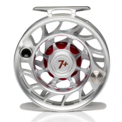 Hatch Iconic 7 Plus Fly Reel -Wild Fishing Trip Shop Iconic7PlusReelClearRedLargeArborBack