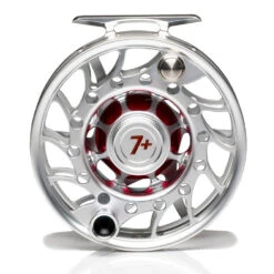 Hatch Iconic 7 Plus Fly Reel -Wild Fishing Trip Shop Iconic7PlusReelClearRedMidArborBack