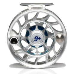 Hatch Iconic 9 Plus Fly Reel -Wild Fishing Trip Shop Iconic9PlusReelClearBlueLargeArborBack