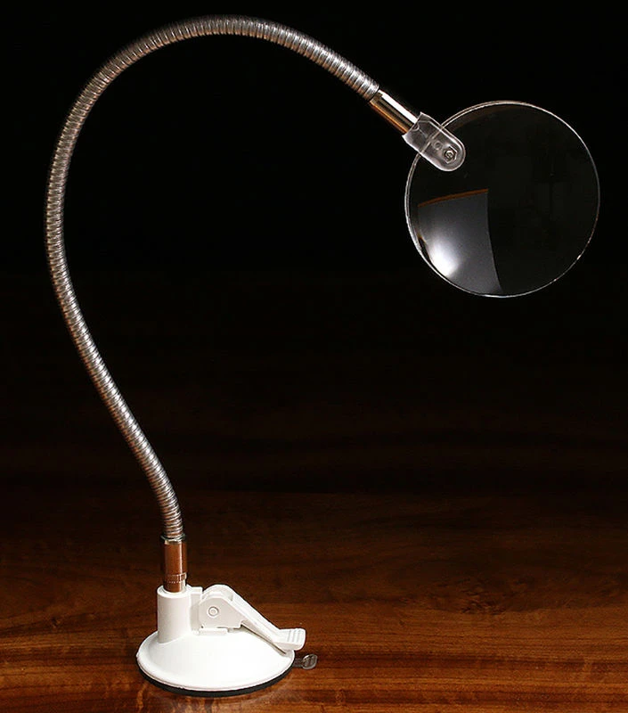 Hareline Stonfo Magnifying Glass With Suction Cup 1 Hareline Stonfo Magnifying Glass With Suction Cup